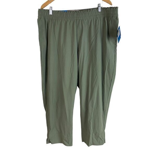 NEW Columbia Inland City Jogger Womens 2XL Green Nylon Stretch‎ Pockets $60 - Picture 1 of 6